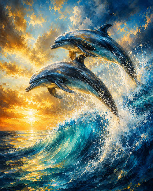 Dolphins — Joy — Sacred Wall Art