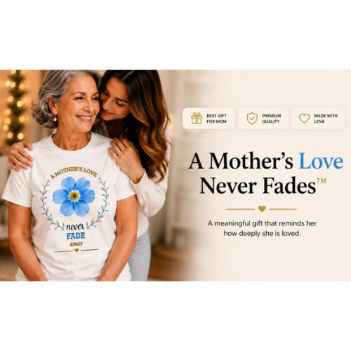 Mother Love Never Fades — Personalized Mother's Day Gift Shirt