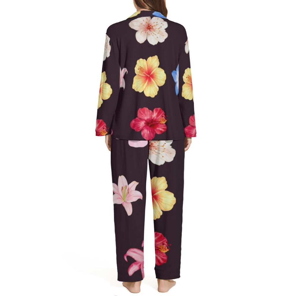 Flowers Women's Pajama Set — sweet dreams your way, detail view
