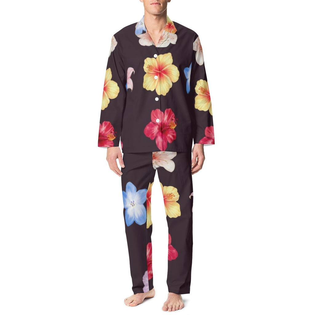 Flowers Women's Pajama Set — sweet dreams your way, back view