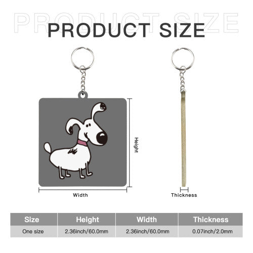 Wooden Memory Keychain — personalized engraved gift, packaging photo