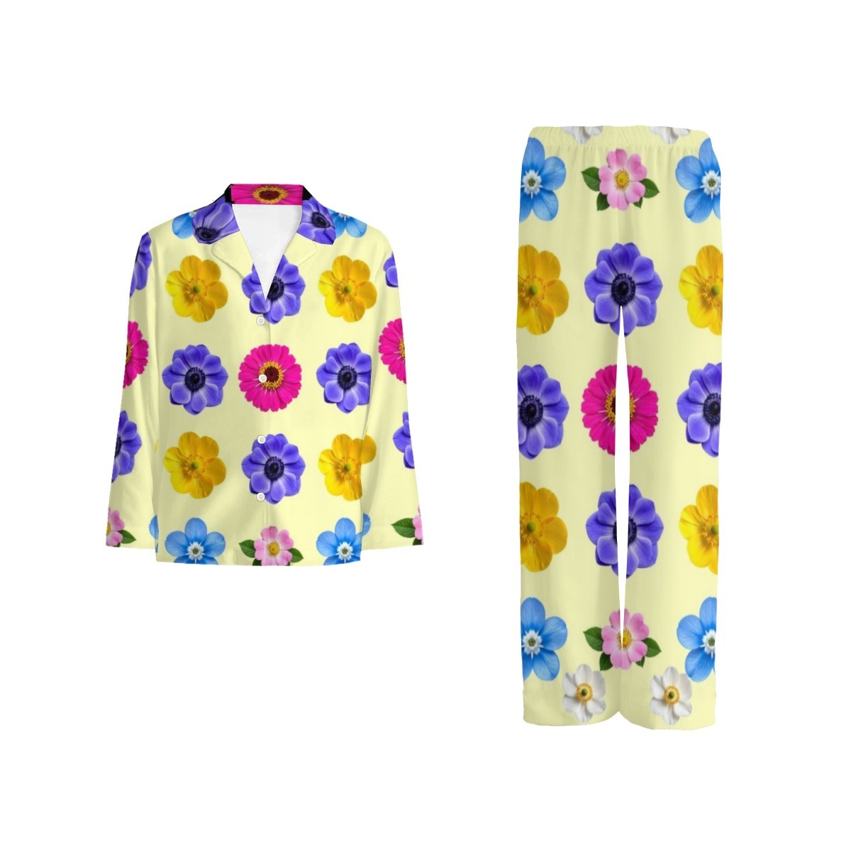 Flowers Women's Pajama Set — wear your story, front view