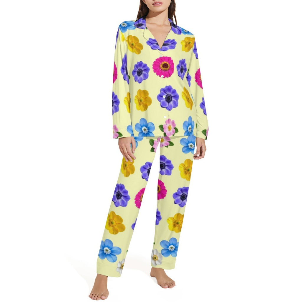 Flowers Women's Pajama Set — wear your story, lifestyle photo