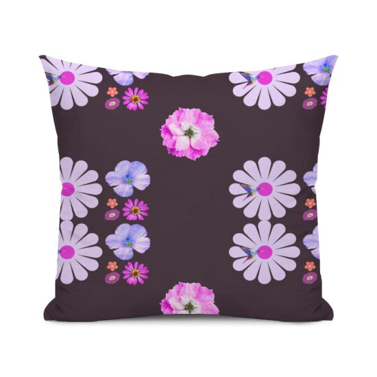 Premium Floral Cushion Cover — Stay You Stay True Collection, close-up