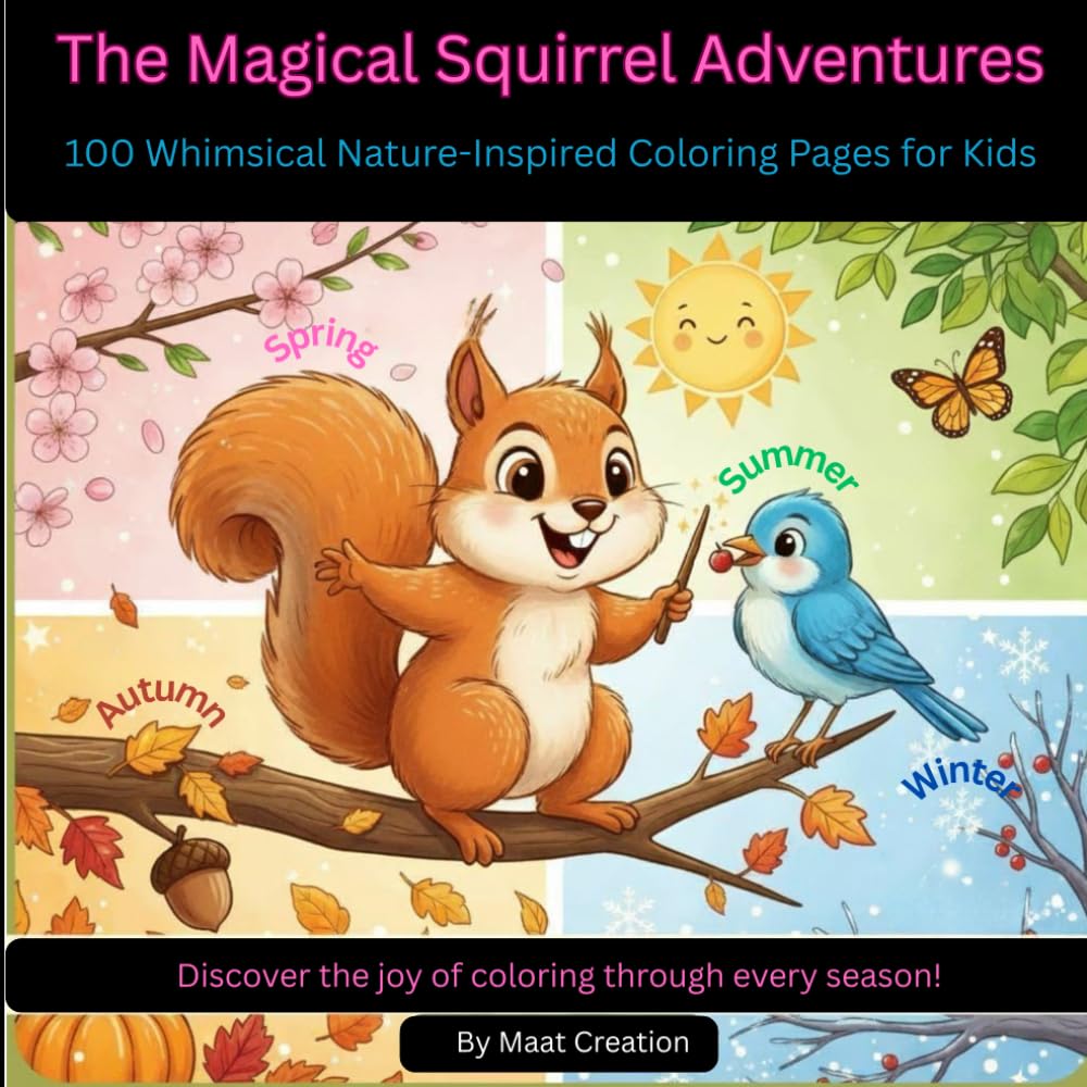 The Magical Squirrel Adventures coloring book — cover