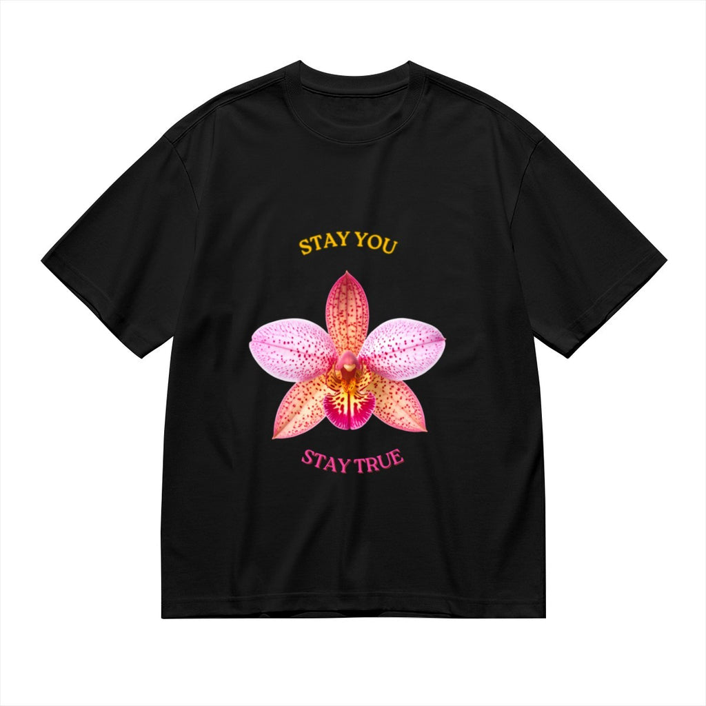 Women's Pink Orchid T-Shirt — premium cotton, lifestyle photo