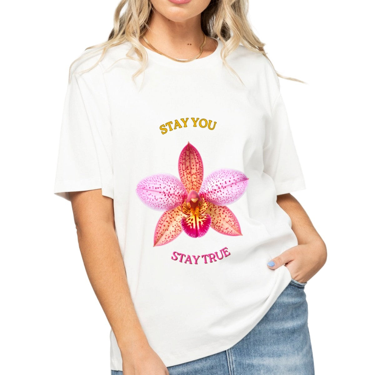 Women's Pink Orchid T-Shirt — alternate view