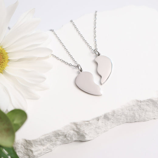Break Apart Heart Necklace Set — lifestyle photo