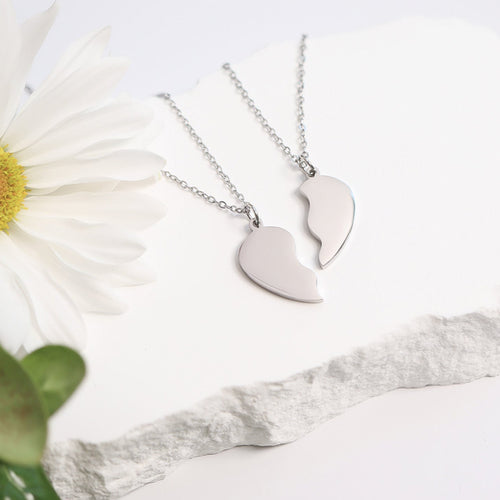 Break Apart Heart Necklace Set — lifestyle photo