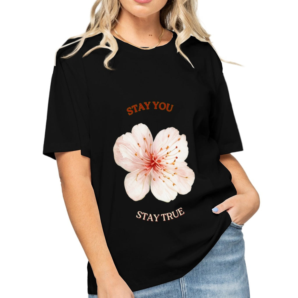 Women's Sakura Blossom T-Shirt — premium cotton, front view