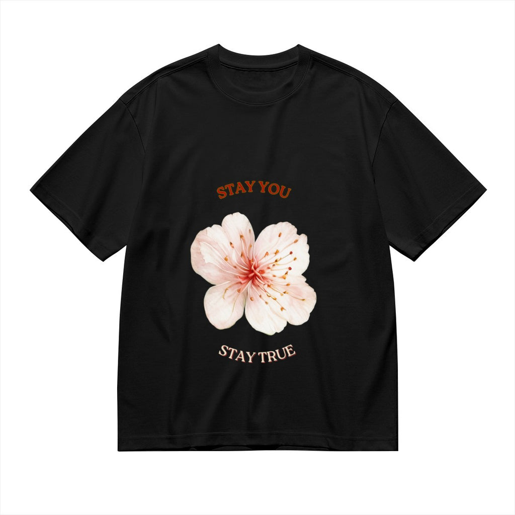 Women's Sakura Blossom T-Shirt — premium cotton, lifestyle photo