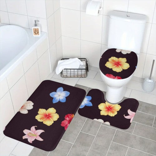 Urban Graffiti Bathroom Four-Piece Set - Shower Curtain & Bath Mats — packaging photo
