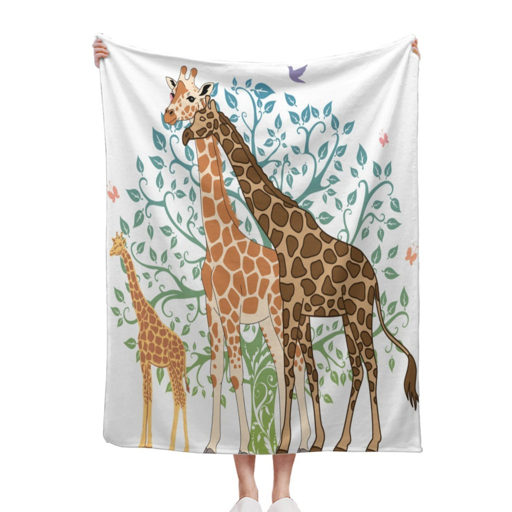 Pet & Family Blanket — personalized photo keepsake, front view