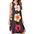 Premium Women's Dress — personalized floral print, front view