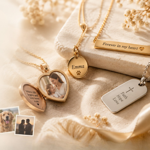 Premium personalized engraved jewelry