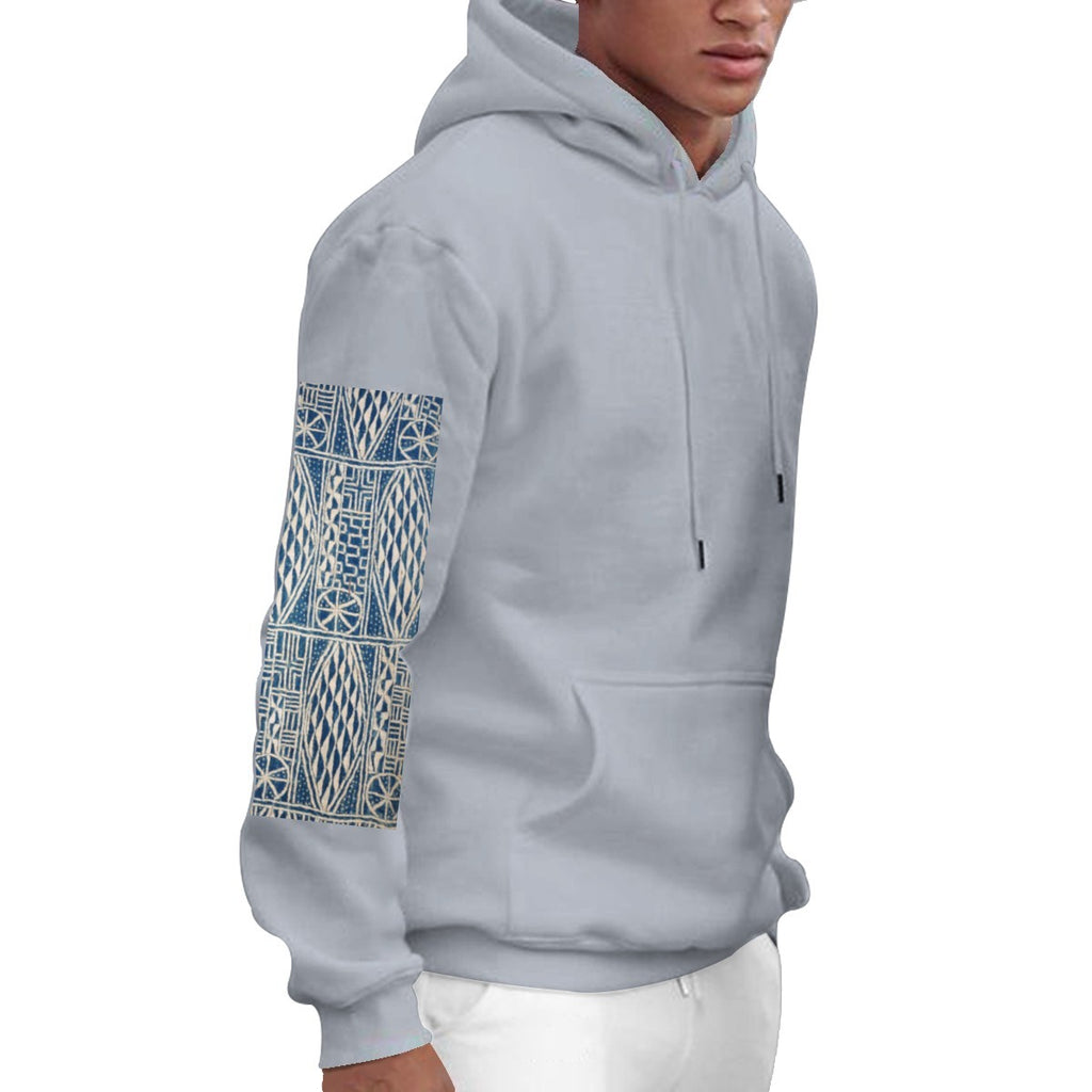 NDOP Heritage Polo — sacred geometry shirt, detail view