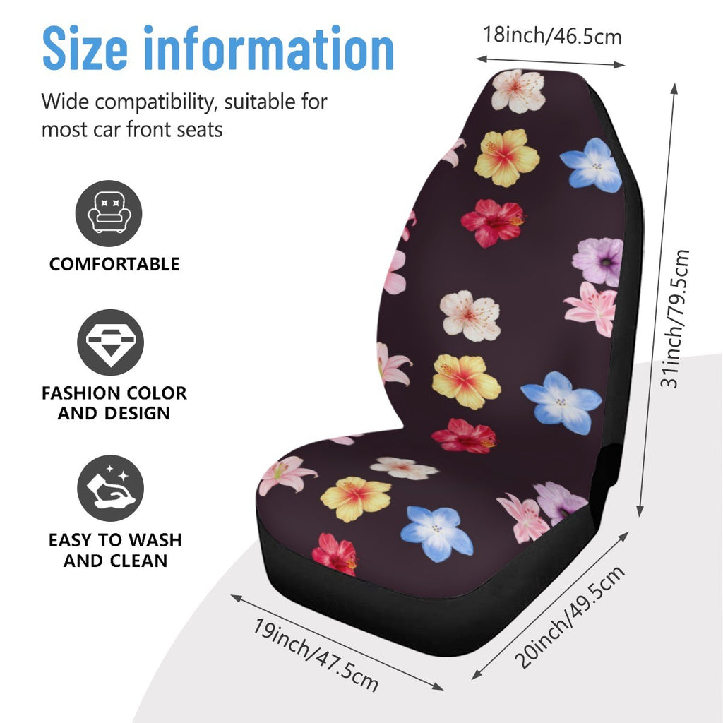 Flowers Steering Wheel Cover — alternate view