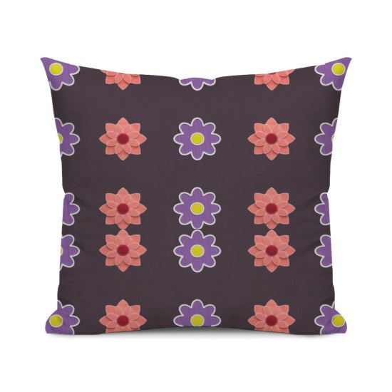 Premium Floral Cushion Cover — Stay You Stay True Collection, detail view