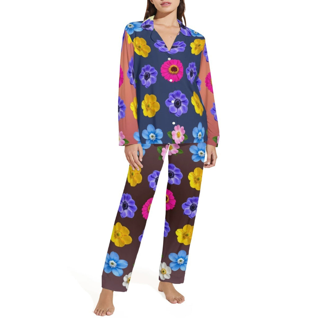 Flowers Women's Pajama Set — comfort meets style, lifestyle photo