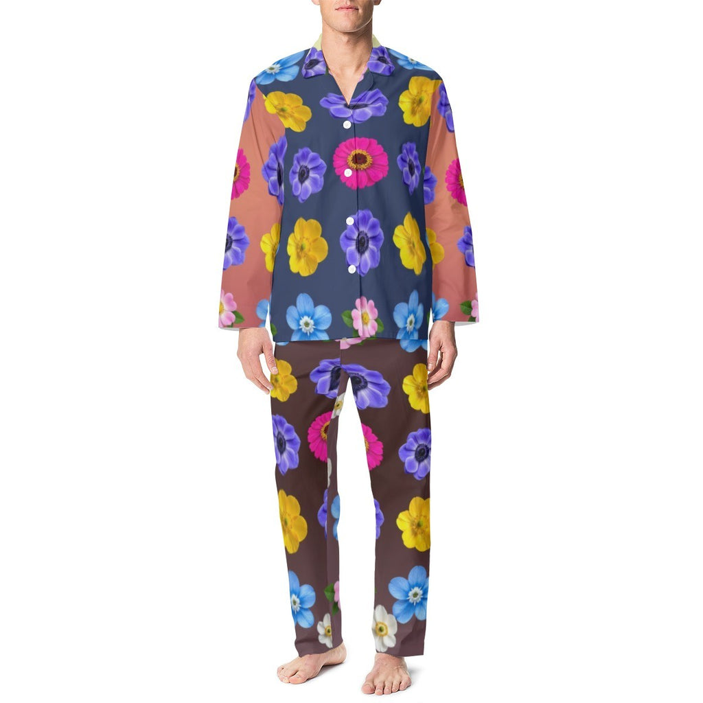 Flowers Women's Pajama Set — comfort meets style, back view