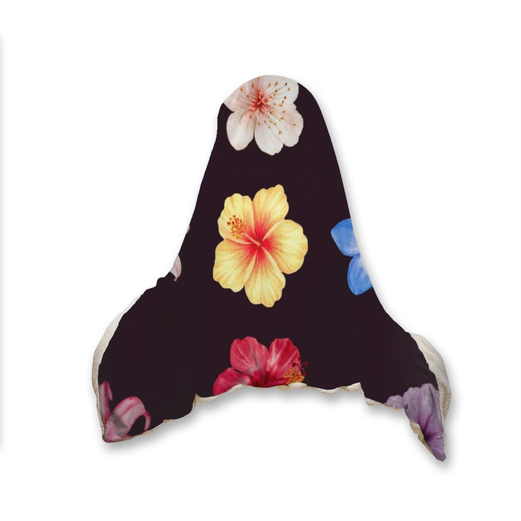 Flowers Double-Layer Premium Blanket — personalized floral gift, detail view