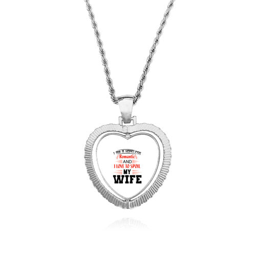 Engraved Heart Necklace - Personalized Stainless Steel Pendant — view 13