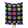 Flowers Memory Blanket — personalized photo keepsake, front view