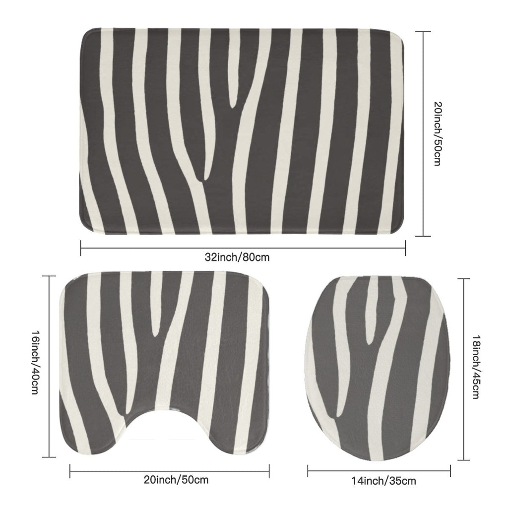 Urban Graffiti Bathroom 4-Piece Set — shower curtain bath mats, close-up
