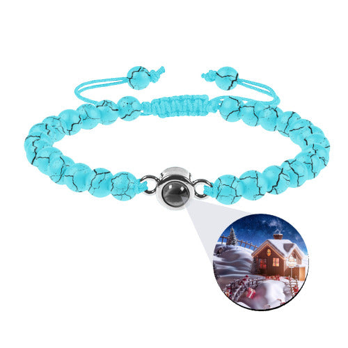 Secret Projection Bracelet — hidden photo love message, packaging photo