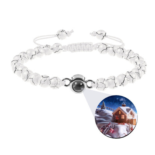 Secret Projection Bracelet — hidden photo love message, styled photo