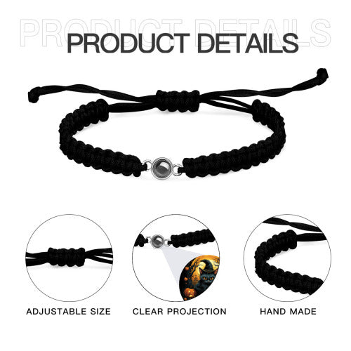 Adjustable Photo Bracelet — hidden memory bracelet, close-up