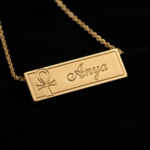 Personalized Bar Necklace — Your Story In One Line