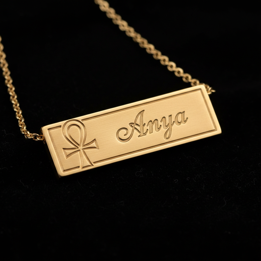 Personalized Bar Necklace — Your Story In One Line