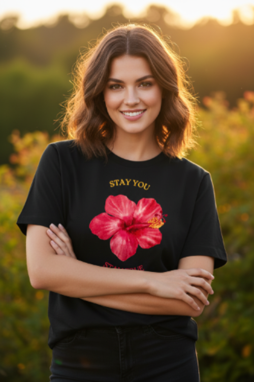 Crimson Hibiscus — Lifestyle Mockup