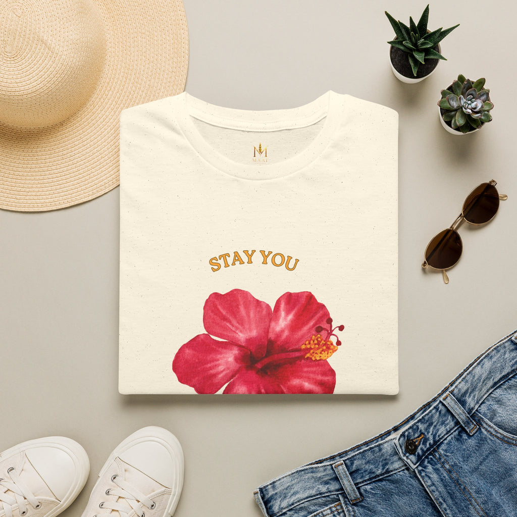 Stay You Stay True Women T-Shirt Natural Folded