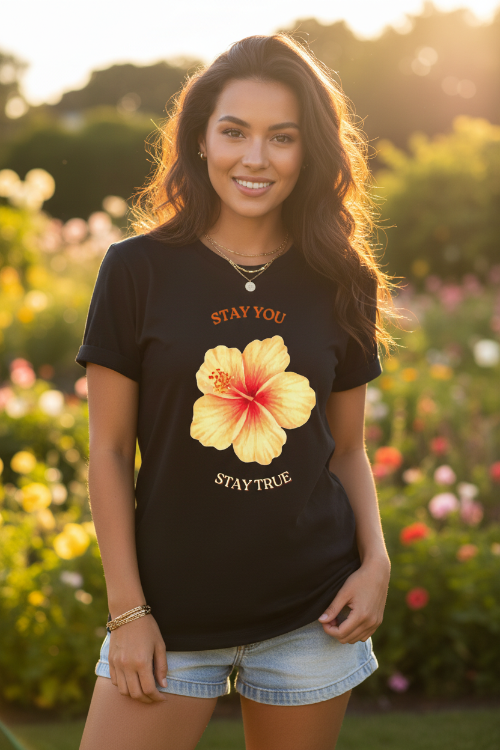 Golden Hibiscus — Lifestyle Mockup