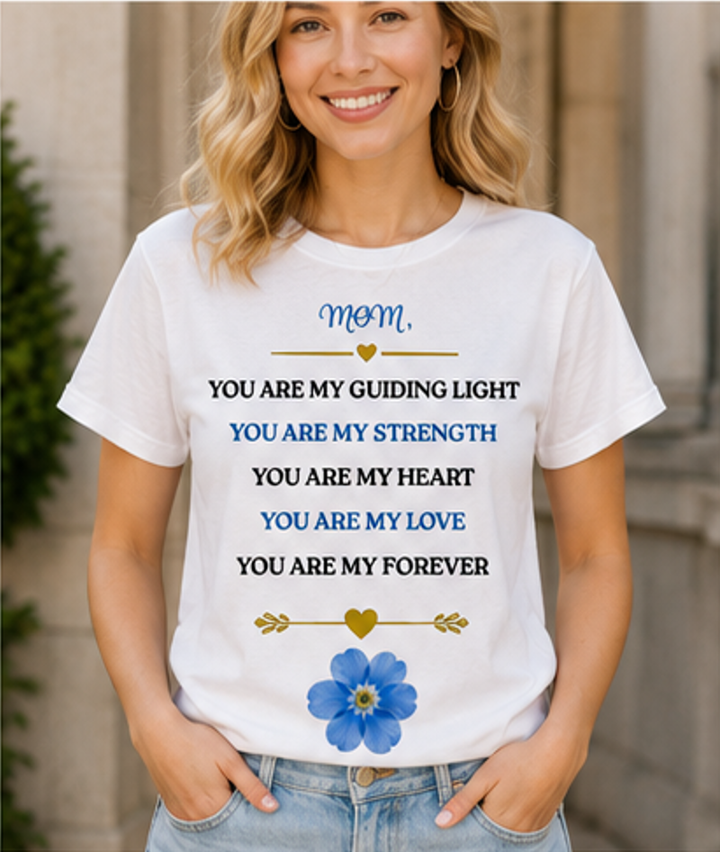 A Mother's Love Never Fades T-Shirt — emotional gift, styled photo