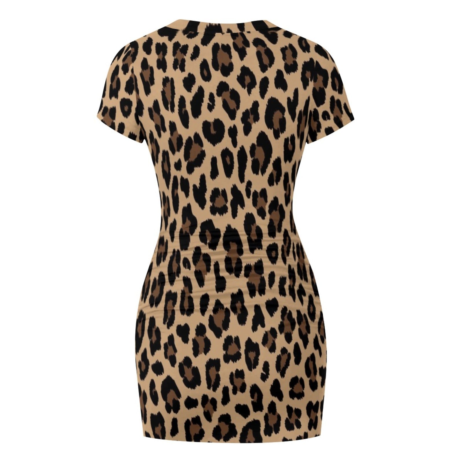 Wild Grace Leopard Bodycon Dress - Wild Leopard back view