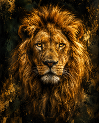 Lion — Courage — Sacred Wall Art