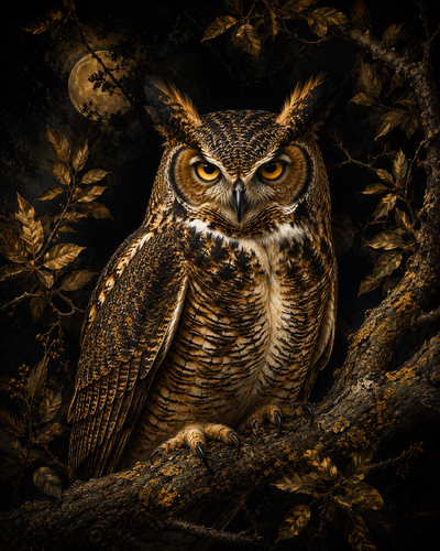Owl — Intuition — Sacred Wall Art