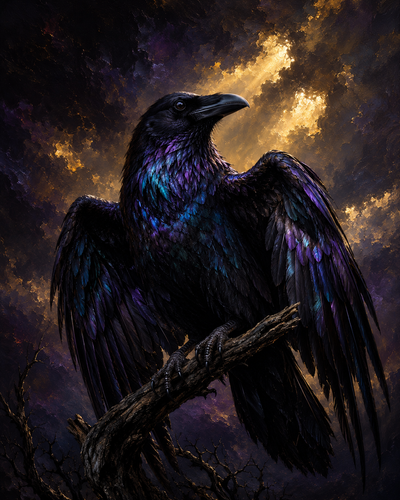 Raven — Mystery — Sacred Wall Art
