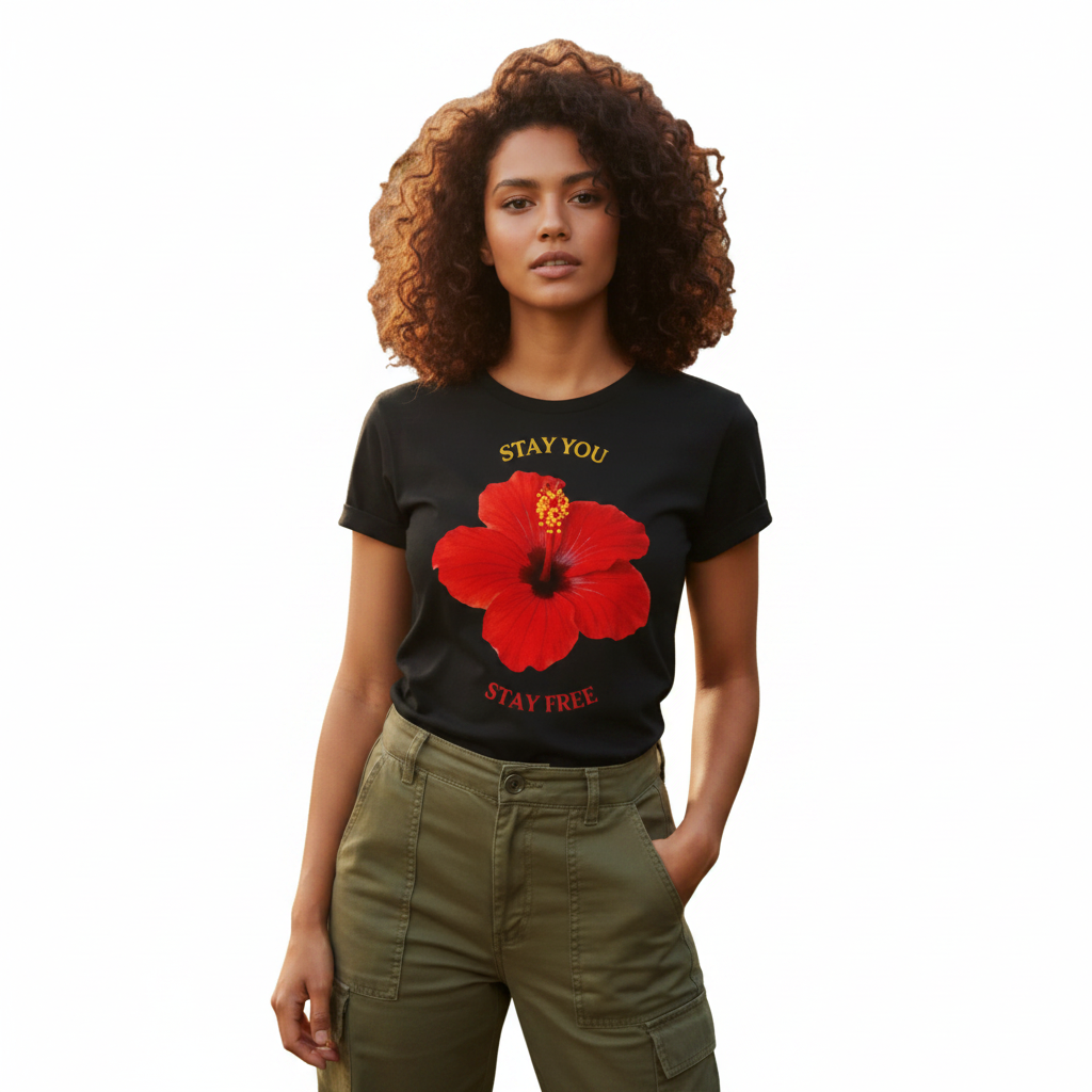 Red Hibiscus — Lifestyle Mockup