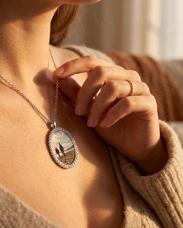 Customer photo — The photo IS the pendant