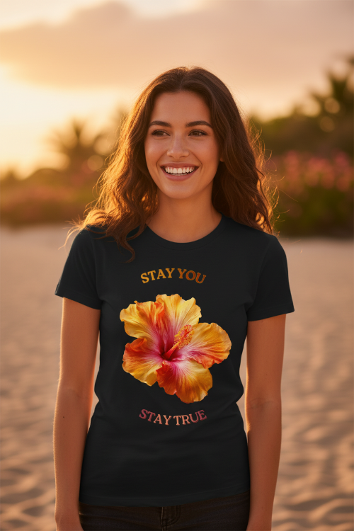 Sunset Hibiscus — Lifestyle Mockup