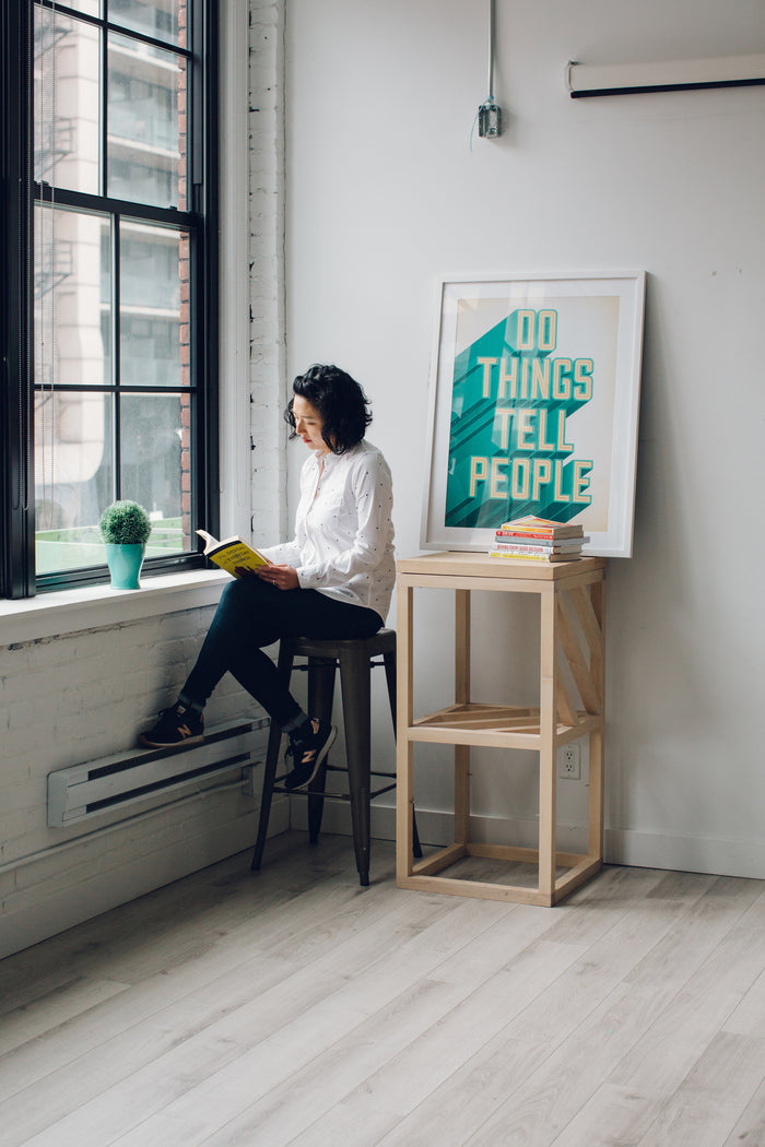 Office with MAAT wall art